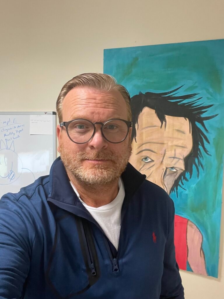 Mike at the office