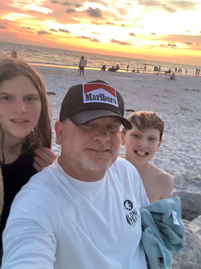 Mike and his two kids